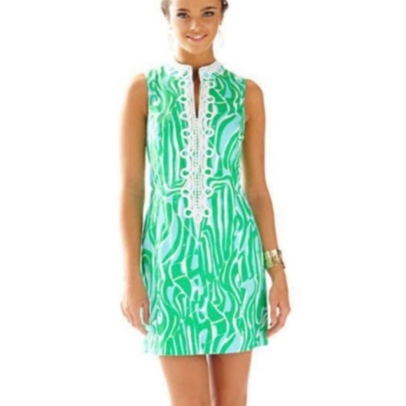 NEW Lilly Pulitzer Alexa Shift Dress Resort White Finders Keepers - Picture 1 of 7